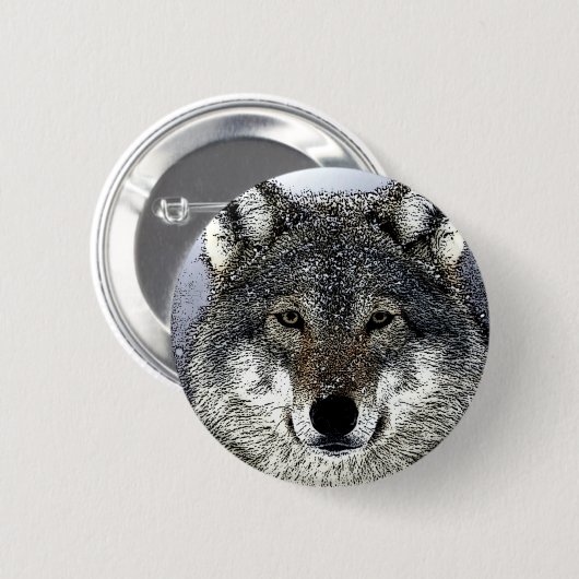 Wolf Eyes Ronde Button 5,7 Cm (Voorkant /achterkant)