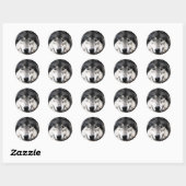 Wolf Eyes Ronde Sticker (Vel)