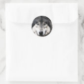 Wolf Eyes Ronde Sticker (Tas)