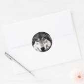 Wolf Eyes Ronde Sticker (Envelop)