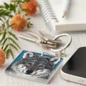 Wolf Eyes Sleutelhanger (Voorkant Rechts)