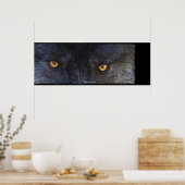 WOLF EYES Wildlife Art Poster (Cuisine)