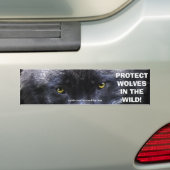 WOLF EYES Wildlife Conservation Bumper sticker (En voiture)