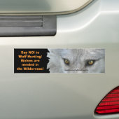 WOLF EYES Wildlife Conservation Bumper sticker (En voiture)