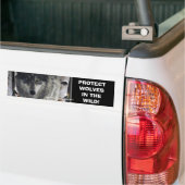 WOLF EYES Wildlife Conservation Bumper sticker (Sur camion)