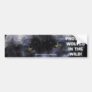 WOLF EYES Wildlife Conservation Bumpersticker