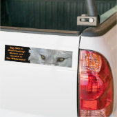 WOLF EYES Wildlife Conservation Bumpersticker (Op Truck)