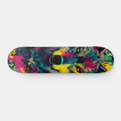 Wolf Face Neon Graffiti Art – Limited Edition Skateboard (Horizontaal)