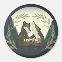 Wolf Family Magnet