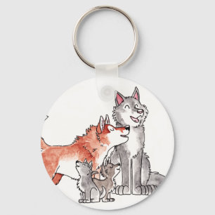 Wolf Family Sleutelhanger