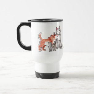 Wolf Family Travel Mug Reisbeker