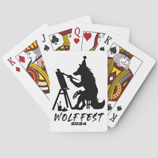 Wolf Fest 2024 Deck of Cards Pokerkaarten (Achterkant)