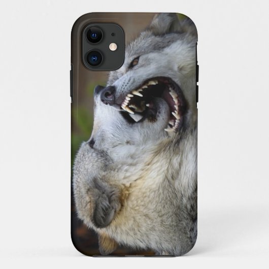 Wolf Fight Case-Mate iPhone Case (Achterkant)