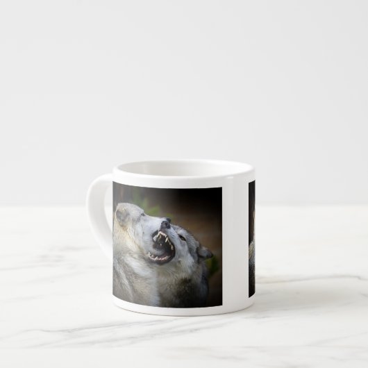 Wolf Fight Espresso Kop (Voorkant links)