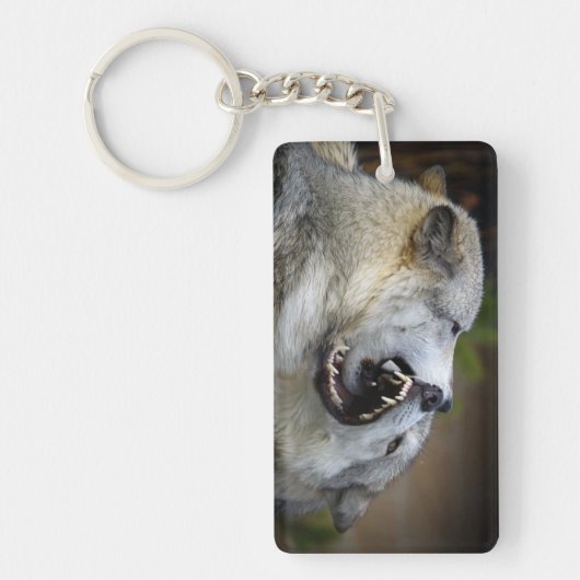 Wolf Fight Sleutelhanger (Voorkant)