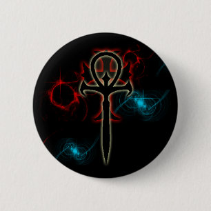 Wolf Fire en Ice instellen Ronde Button 5,7 Cm