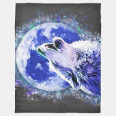 Wolf Fleece Blanket Deken (Voorkant)
