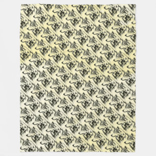 Wolf Fleece Deken