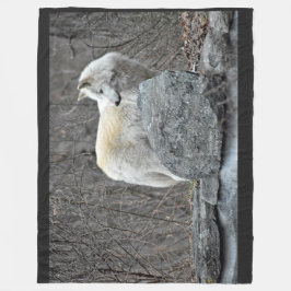 Wolf Fleece Deken