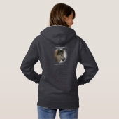 Wolf Fleece Pullover Hooded Sweatshirt (Achterkant volledig)