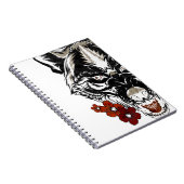 Wolf Flower Tatoo Pattern Notitieboek (Rechterzijde)