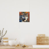 Wolf Foto Poster (Keuken)