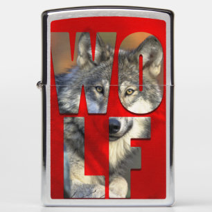 Wolf Foto Wildlife Natuur Red Typografie
