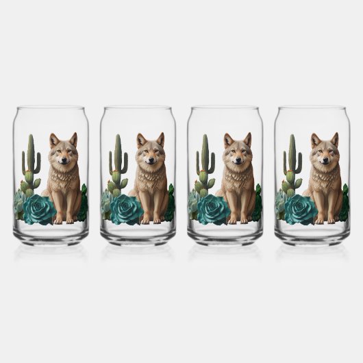 Wolf Four Blikvorm Glas (Voorkant)