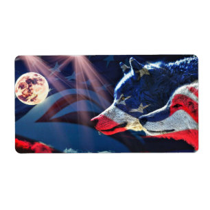 Wolf Full Moon Etiket