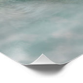 Wolf Full Moon in mist Perfect Poster (Hoek)