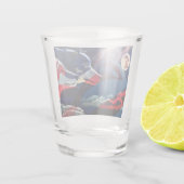 Wolf Full Moon Shot Glas (Achterkant)