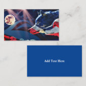 Wolf Full Moon Visitekaartje (Voorkant / Achterkant)