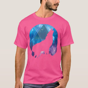 Wolf Galaxy Geometrische Ruimte Art Wolven Wolf Lo T-shirt