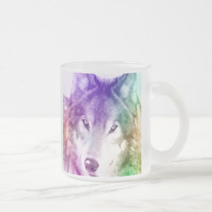 Wolf Gaze Art Matglas Koffiemok
