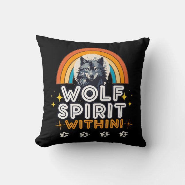 Wolf Geest Binnen Kussen (Voorkant)