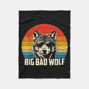 Wolf geest grote en slechte wolf wolvenpak grappig fleece deken