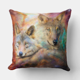 Wolf-geest van de Universele Kunstontwerper Pillow Kussen