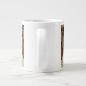 Wolf Geschenk Frau Jugendstil Russland Ornament Extra Grote Beker (Achterkant)