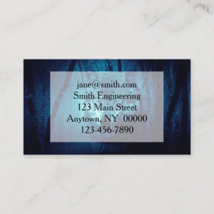 Wolf gezicht in donker fantasiebos visitekaartje