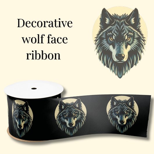 Wolf gezicht krijger fenrir nordic gift wrapping lint
