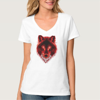 Wolf Grafische T-Shirt – vurig ontwerp