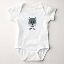 Wolf Graphic Baby uit één stuk