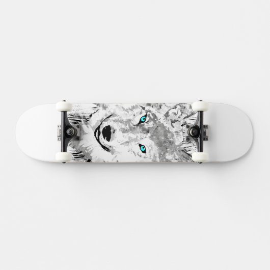 Wolf | Gray Wolf Drawing | Wolf Skateboard (Horizontaal)