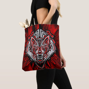 Wolf Haida Tribale Totem Ontwerp Draagtas