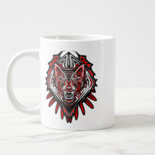 Wolf Haida Tribale Totem Ontwerp Extra Grote Beker