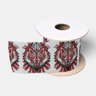 Wolf Haida Tribale Totem Ontwerp Lint