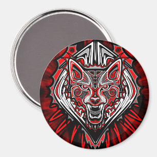 Wolf Haida Tribale Totem Ontwerp Magneet