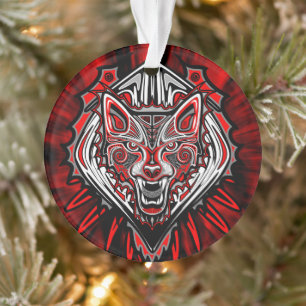Wolf Haida Tribale Totem Ontwerp Ornament