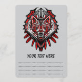 Wolf Haida Tribale Totem Ontwerp Programma (Voorkant)