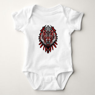 Wolf Haida Tribale Totem Ontwerp Romper